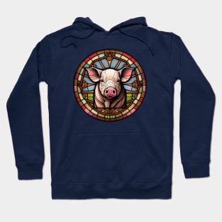 Stained Glass Pig Hoodie